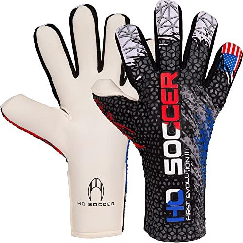 HOサッカーファーストエボリューションパトリオットUSAジュニアゴールキーパーグローブサイズ4黒 B0BLD6G5P2laketoya