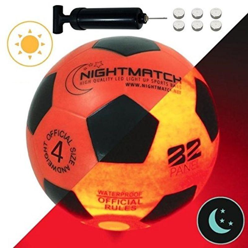 超お買い得 サッカー フットサル 光るサッカーボール 4号球 選べる3カラー Nightmatch ナイトマッチ Led ライトアップ サッカーボール フリースタイル フット Www Threeriversofs Com