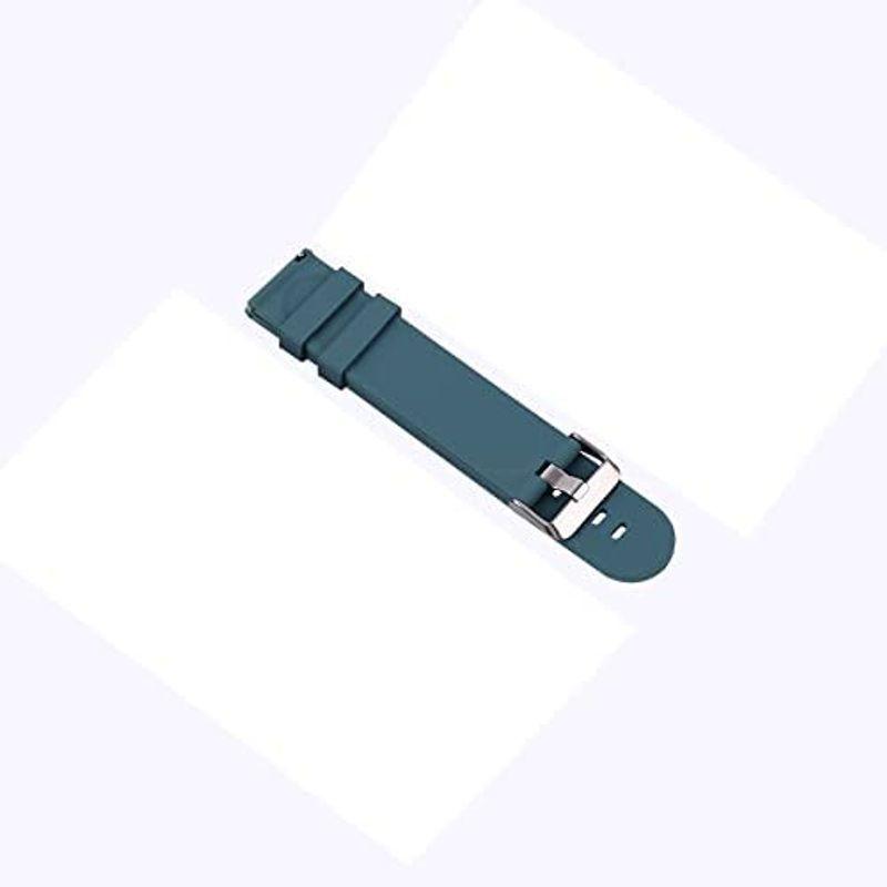 腕時計バンド シリコンラバー 20mm 防水時計替えベルト スポーティ ゴム腕時計ベルト 従来の時計 スマートウォッチ メンズ レディース|laki-t1st|02