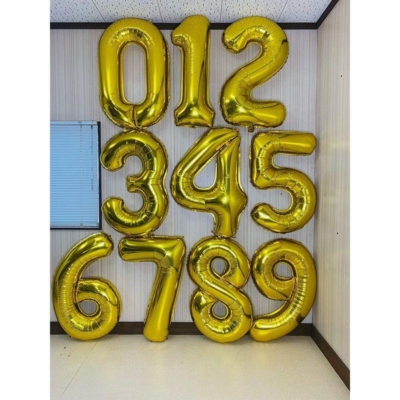 QJZoncuji 風船 バルーン 風船 誕生日 飾り付け Birthday バースデー パーティー 装飾 デコレーションセット (数字1)