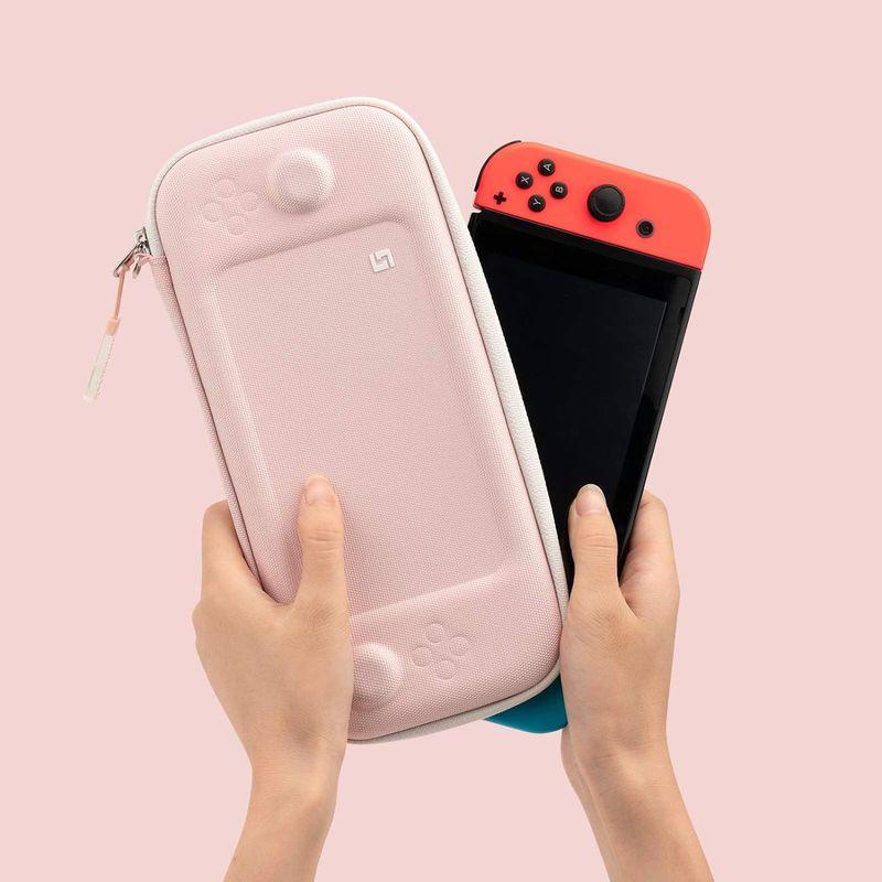 GeekShare Switch Liteケース ニンテンドースイッチケース スイッチ収納ケース 任天堂スイッチ収納バッグ 8枚カード収納