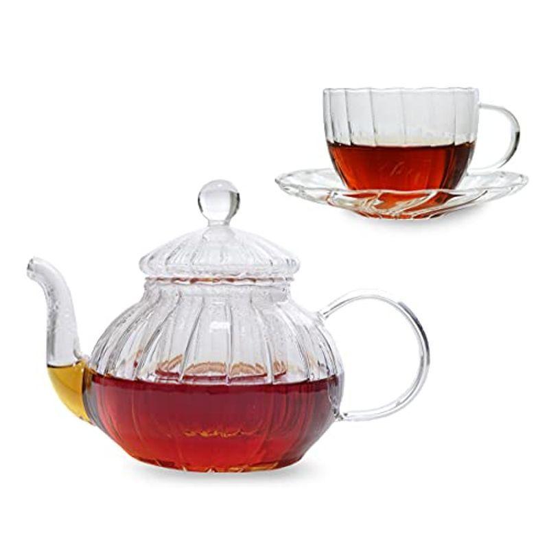 Siroppu ガラス ティーポット ティーカップ 透明 耐熱ガラス 茶こし 紅茶 ポット 軽量 軽い スリム ミニマム ガラス ポット Laki T2cd 通販 Yahoo ショッピング