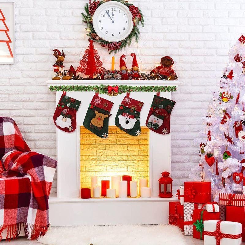 Skycase クリスマス靴下 クリスマスツリー飾り 4枚セット3d 立体 クリスマスソックスクリスマスブーツ キャンディ靴 お菓子 靴下 Laki T2cd 通販 Yahoo ショッピング