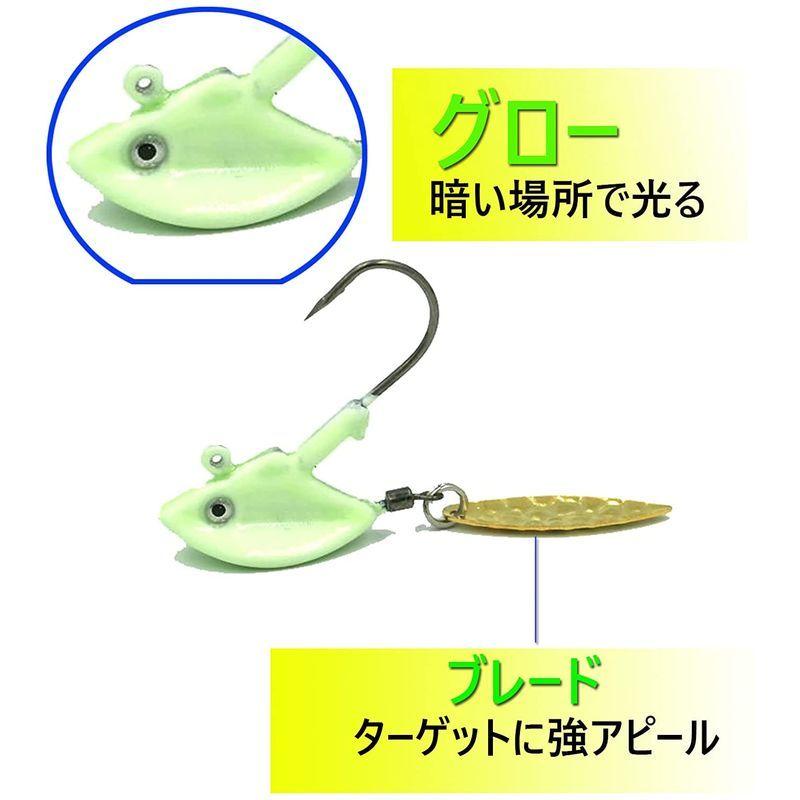 Blue Ocean ロックフィッシュ ジグヘッド セット 3 5g 7g 10g マゴチ カサゴ メバル 根魚 ルアー グロー 7g Laki T2cd 通販 Yahoo ショッピング