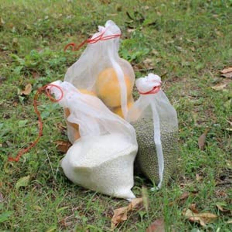 網ふくろ つる栽培ネット 網ネット袋 果物袋 ネット 防虫 防鳥 巾着袋 害虫 鳥よけ網 フルーツ 野菜 農業 園芸 種入れ 頑丈 3種類 Laki T2cd 通販 Yahoo ショッピング