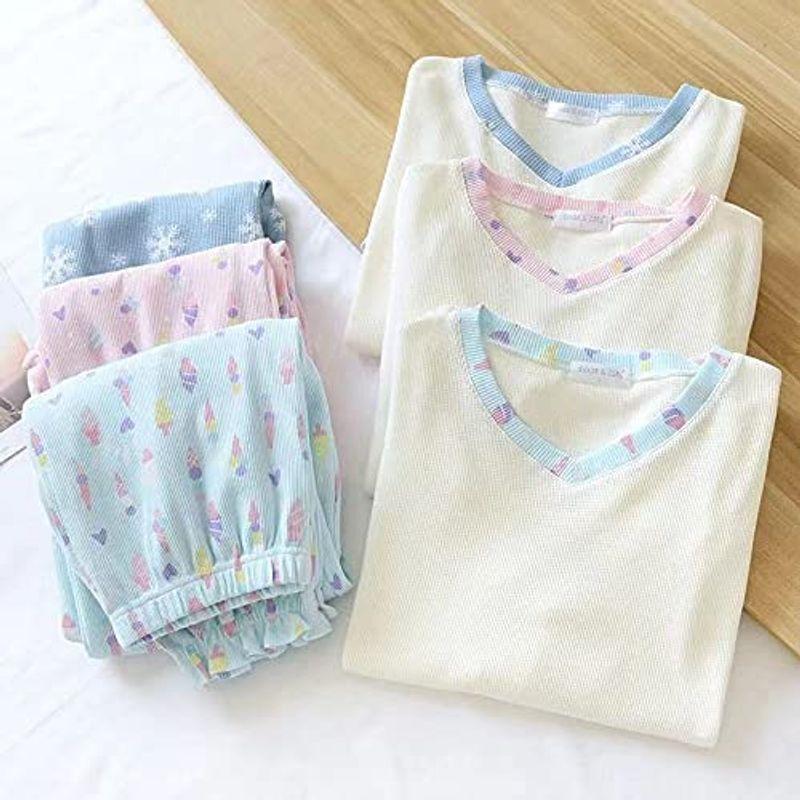 激安超安値 吸水速乾 快適 秋 春 部屋着 大きサイズ ルームウェア パジャマセット レディース コットン 綿100 ワッフル 通気性 ホワ L 長袖 その他ルームウエア Www Sustentec Com Br