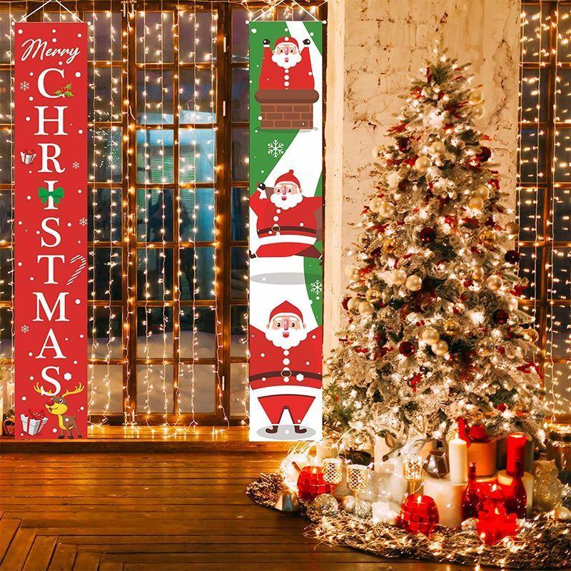 クリスマス バナー 飾り付け クリスマス サンタ 壁飾り ガーランド クリスマスツリー 180 30cm 人気 ショップ インテリア 可愛い 2ajrd2wisi インテリア雑貨 Beacondinernj Com