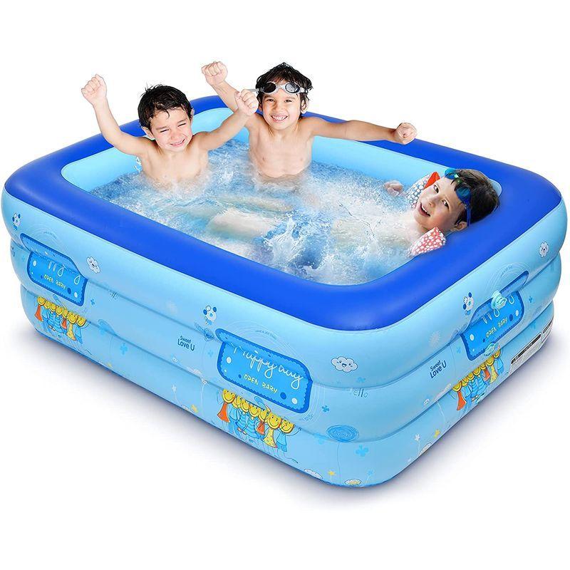 一番の一番のビニールプール 底クッション 2-3人用大型プール 3気室