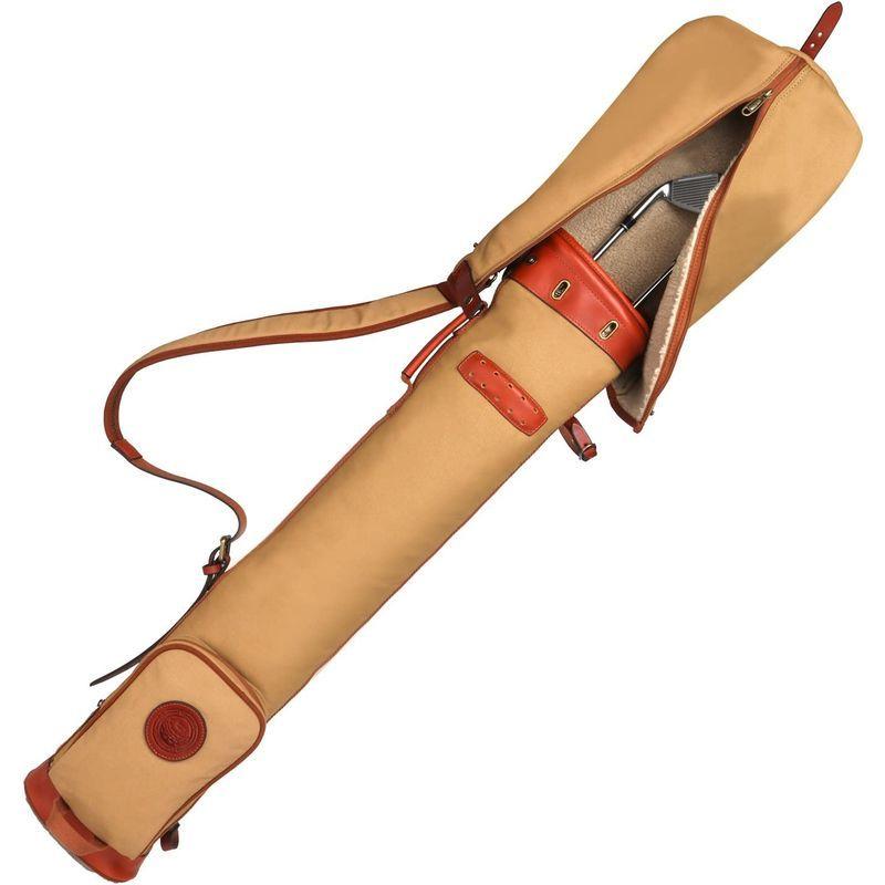 【公式】 Tourbonコース トレーニング 練習ゴルフバッグ クラブ トラベルケース ファスナーポケット付き 防水キャンバス&レザー 【N2175927392】(11622円)