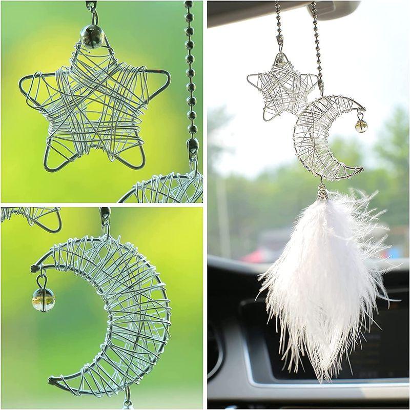 全品送料無料 Laki T2cd車ペンダント ルームミラー アクセサリー スタームーンドリームキャッチャー 車内 車 ドレスアップ 飾り 車用品 カーアク Redoriente Net