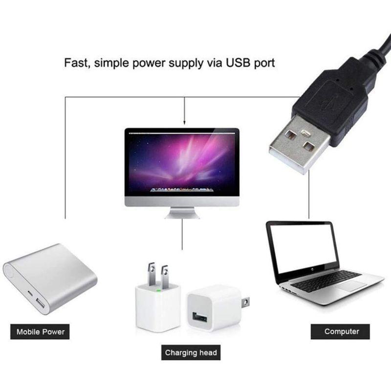 USB電源LEDストリップライト、防水5M 60LEDs/m SMD 3528 5V暖かい白いデスクトップコンピュータの画面のバックライト、 公式サイト