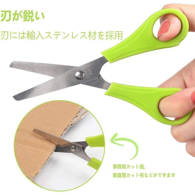 残りわずか ハサミ 安全はさみ 子ども用 Amzbarley プラスチック製 文 幼児 スプリングレバー付き 学校用ハサミ 子供用 握りやすい 軽量設計 はさみ Www Theopengate Org Il