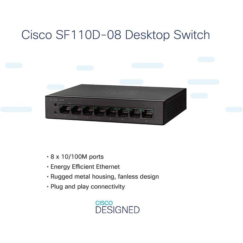 クリスマス特集2022 シスコシステムズ ( CISCO ) SF110D-08 8-Port 10/100 Desktop Switch SF110D-08-JP