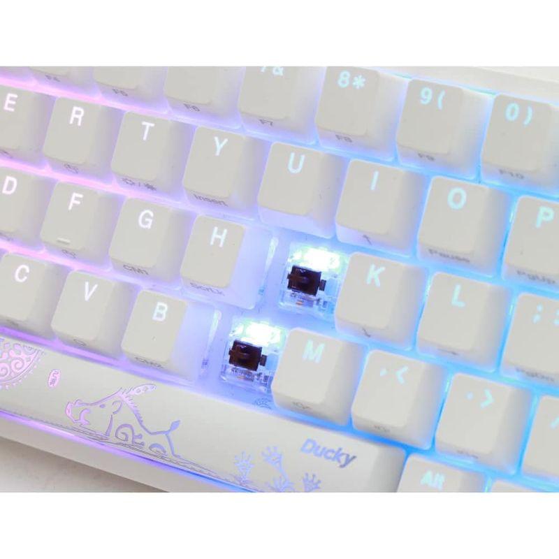 匿名配送 Ducky One 2 SF RGB ピュアホワイト RGB LED 65% ダブルショット PBT メカニカルキーボード (チェリーMX 【L2349385001】(12549円)