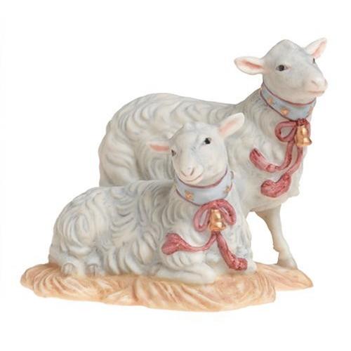大人気の Of Town Little Lenox Bethlehem Sheep【並行輸入品】 of Pair Porcelain オーナメント、オブジェ