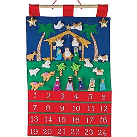 【期間限定特価】 Fabric Nativity Advent Christmas)好評販売中 to (Countdown Calendar オブジェ、置き物