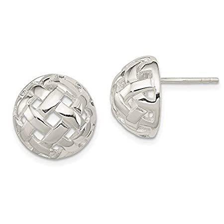 使い勝手の良い Ball Earrings Stud Post Button 14mm Silver Sterling 925 Fine Wo好評販売中 For Jewelry イヤリング