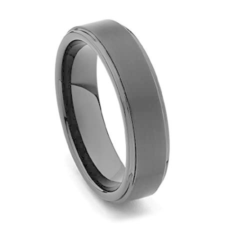 2021最新のスタイル Wedding Tungsten Black Edge Rounded 6mm SERVICE ENGRAVING LASER Band Size好評販売中 - その他レディースアクセサリー