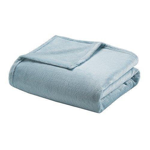 優先配送 Throw Luxury Microlight Park Madison Blanket Blue【並行輸入品】 Sterling Full/Queen, Sofa, or Couch Bed, For Cozy Soft Premium ベッドカバー