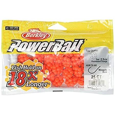 【期間限定送料無料】 PowerBait Berkley Trout/Steelhead Coun好評販売中 (25 Orange, Fluorescent Clusters Egg その他財布