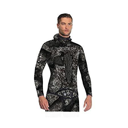 特別価格Omer Blackstone 7mm Men's Spearfishing Camo Wetsuit Jacket Camouflage Top (好評販売中 ウエットスーツ