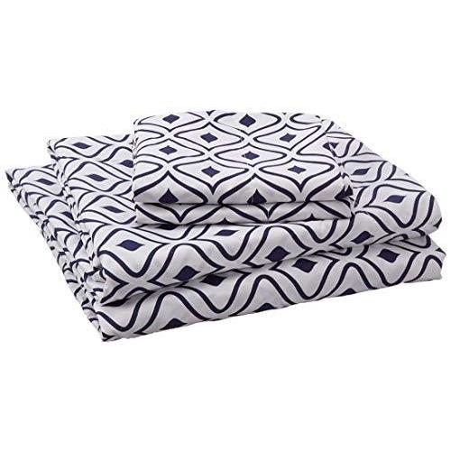 格安人気 Design Pocket Deep Pattern Geometric Print Diamond Two Tone Soft Super Set Piece 4 Ayala Home Chic 海外の珍しい日用品お買い求めできます Bon And Sheets Fitted Flat Includes シーツ カバー Www Reinnec Cl