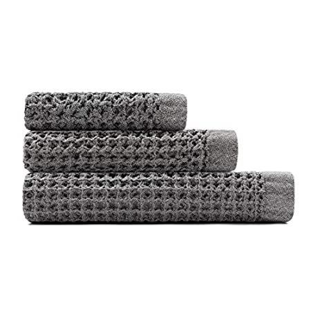 高評価なギフト Onsen Bath Towel Set - 100% Supima Cotton, Lightweight, Cinder Grey好評販売中 タオル