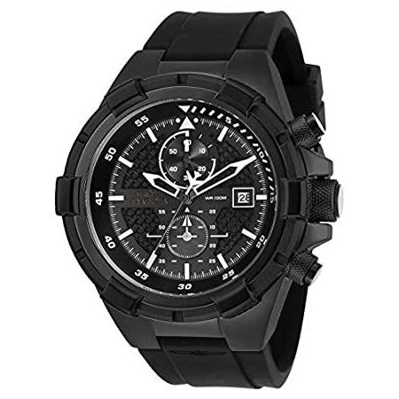 人気提案 Invicta Casu好評販売中 26 Black, Strap, Silicone Quartz Steel Stainless Aviator Men's 腕時計