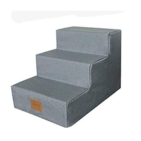 ZSH-cwjt Pet Stair 3 Step Stairs Dog Cat Pet Stepping Trapezoidal Slope Lig好評販売中