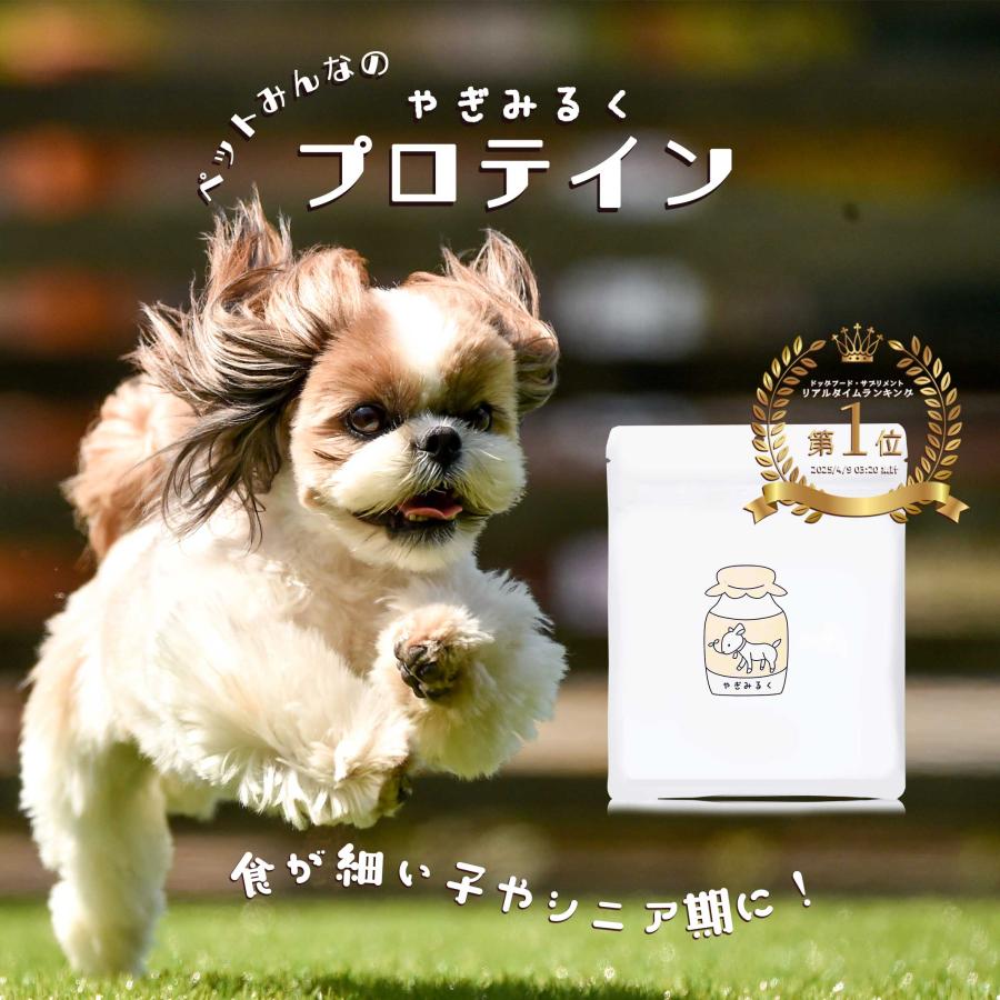 無添加 ヤギ プロテイン パウダー オランダ産 100g オーガニック製法 高たんぱく ミルク 粉末 犬 猫 小動物 水分補給 プレゼント 老犬 老猫 シニア パピー | ブランド登録なし