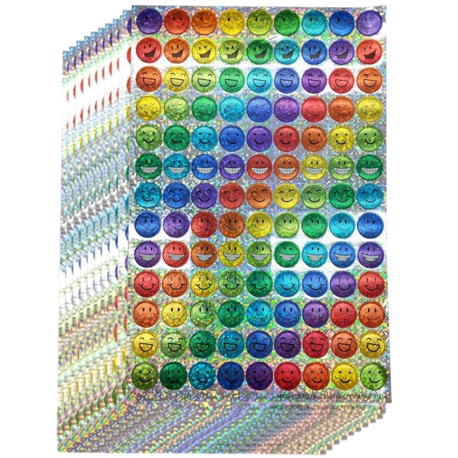 ごほうびシール ご褒美シール ステッカー スマイル 大容量 大量 保育園 幼稚園 学校 塾 スケジュール帳 手帳 丸 円 にっこり カラフル Smile 10 La Kissa ヤフー店 通販 Yahoo ショッピング
