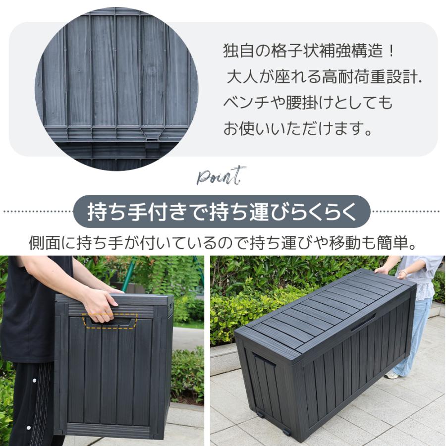 物置 屋外 収納ボックス 収納庫 小型 置き配 ゴミ箱 118L 170L 270L