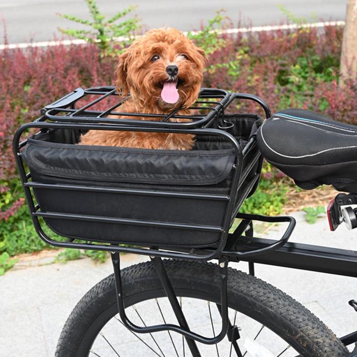 送料無料 自転車用後ろカゴ 犬乗せ ペット用 猫/小型犬用 3kg/10kgまで
