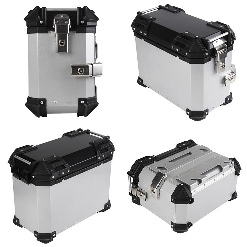  アルミサイドボックス 新品 送料無料 バイク用サイドボックス 左右セット(片側38L) アルミ製 普通