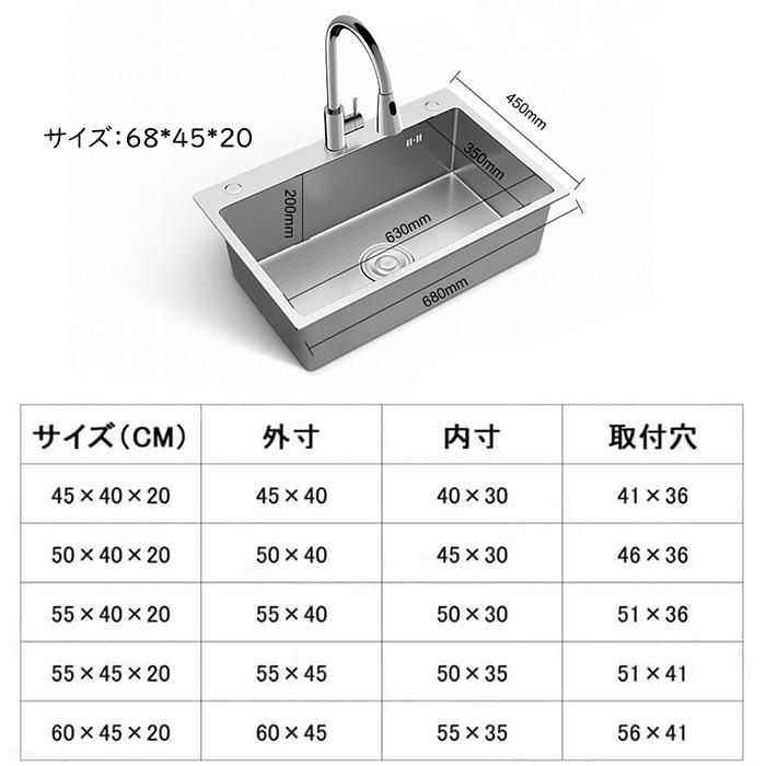 送料無料 シンク ステンレス タンク 一槽シンク 流し台 DIY キッチン
