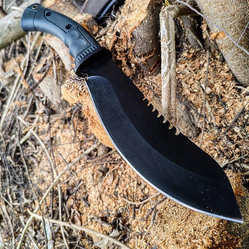 送料無料 アウトドアナイフ サバイバルナイフ 手鉈 7cr鋼 フルタング