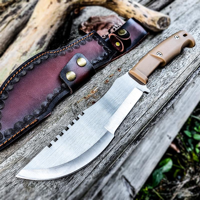 送料無料 アウトドアナイフ サバイバルナイフ 手鉈 7cr鋼 フルタング