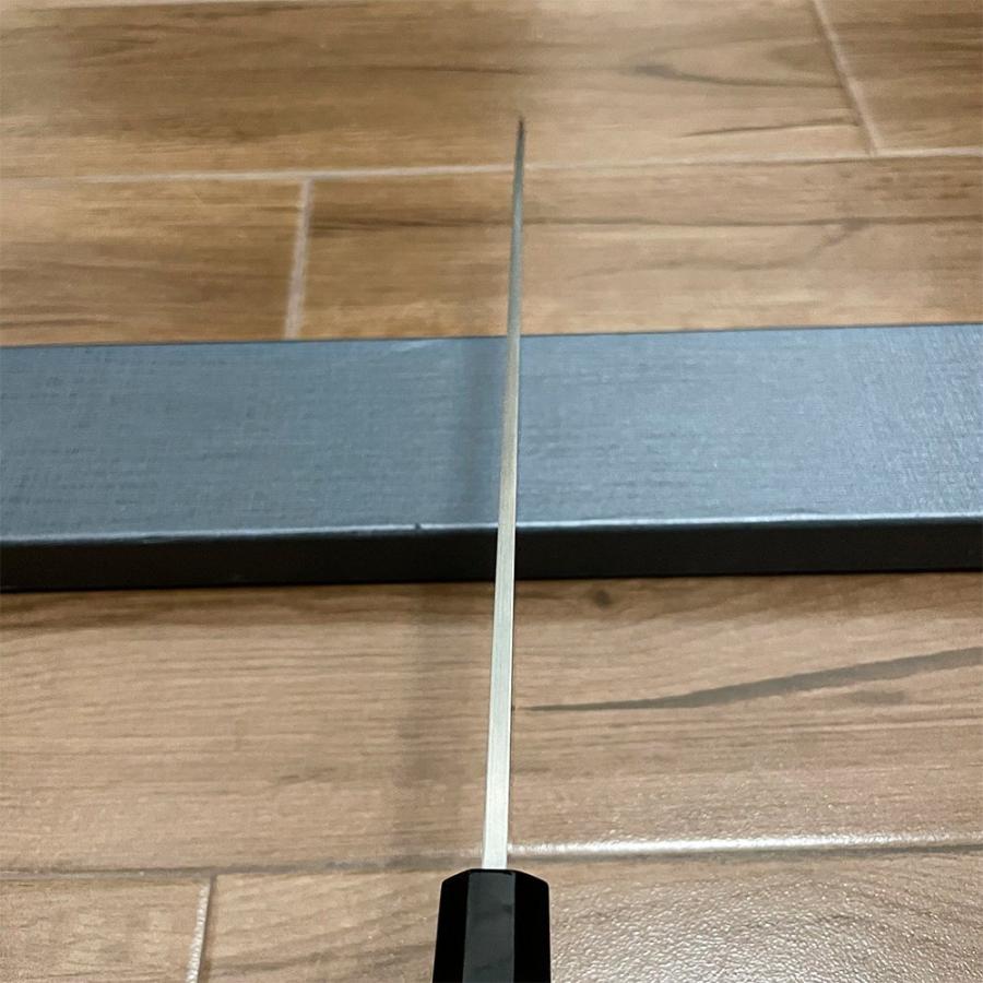 送料無料 即納 風刃 柳刃包丁 9寸 V金10号 刺身包丁 和包丁牛刀 檀木八角柄 刃渡り270mm 硬度約HRC61 刃幅37mm 厚み4.3mm NK25A03の画像