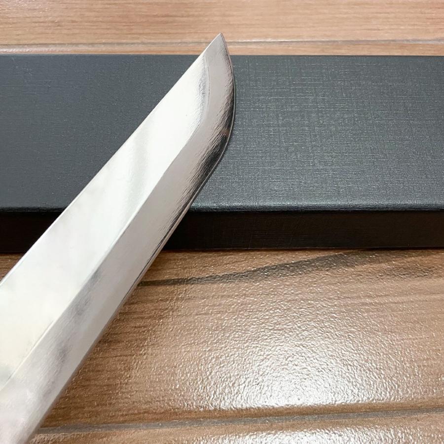 送料無料 即納 風刃 先丸包丁 9寸 V金10号 刺身包丁 和包丁牛刀 黒檀黒水牛角八角柄 全長425mm 刃渡り270mm 硬度約HRC61 NK25A04の画像