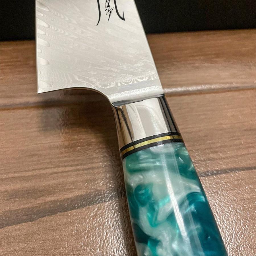 送料無料 即納 牛刀包丁 包丁 ダマスカス 67層 V金10号 200mm プロの切れ味をご家庭で 刃幅/47mm 刃渡り約205mm 刃 新生活 NK25C02の画像