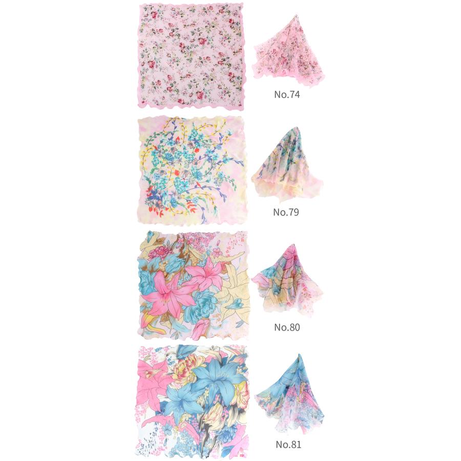 シフォン スカーフ レディース 春 夏 用 シルク 絹 混 花 シフォン スカーフ レディース 春 夏 用 シルク 絹 混 花