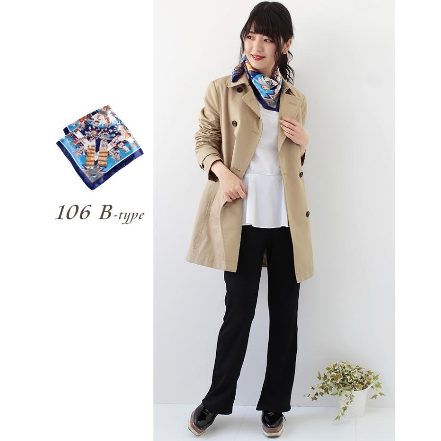 ♥♣新品未使用！馬車柄スカーフ切り替えアシンメトリーカットソー ♥♧新品未使用！馬車柄スカーフ切り替えアシンメトリー