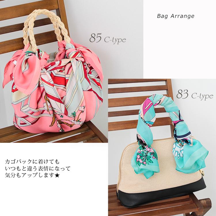 スカーフ レディース Scarf 正方形 バッグスカーフ リボンスカーフ ツイリースカーフ バンダナ 馬 チェーン ベルト柄 Uv 対策 首元 日よけ ストール エコバッグ scf 5 ストール専門店lala Boutique 通販 Yahoo ショッピング