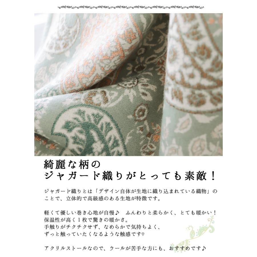 未使◇ディオール ペイズリー柄 大判ストール 130×128 カーキ系 箱付き 未