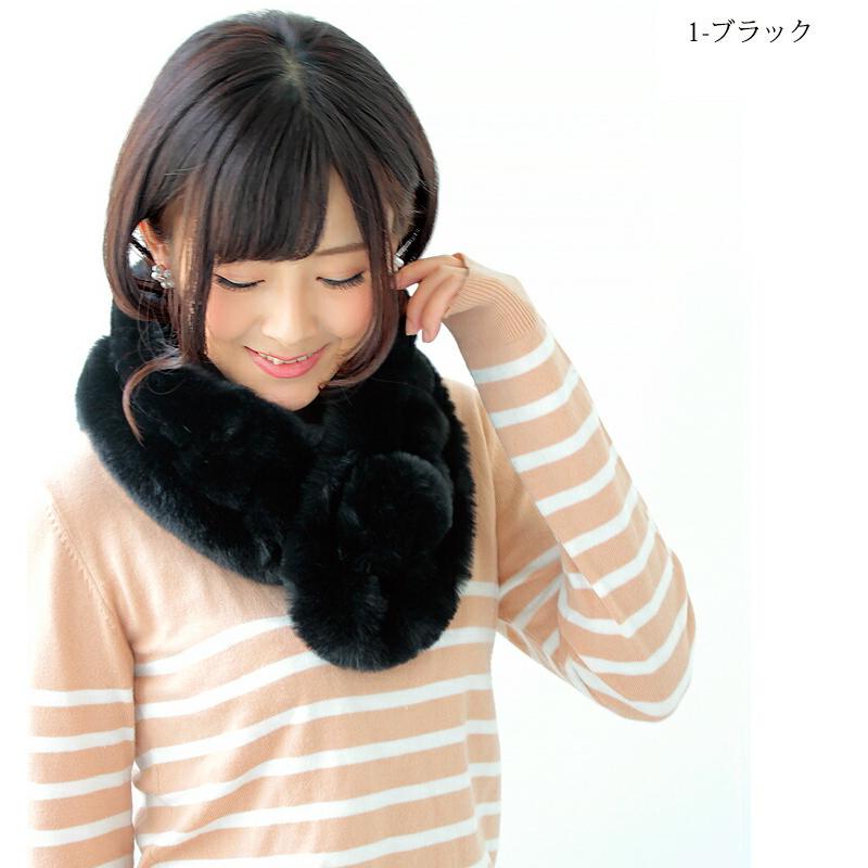 ティペット ファー マフラー レディース 冬 用 フェイクファー 厚手