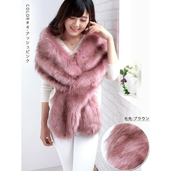 大判　テン系　リアルファー　ショール　/ 200㎝　人工繁殖 2013foxshawl3-2.jpg