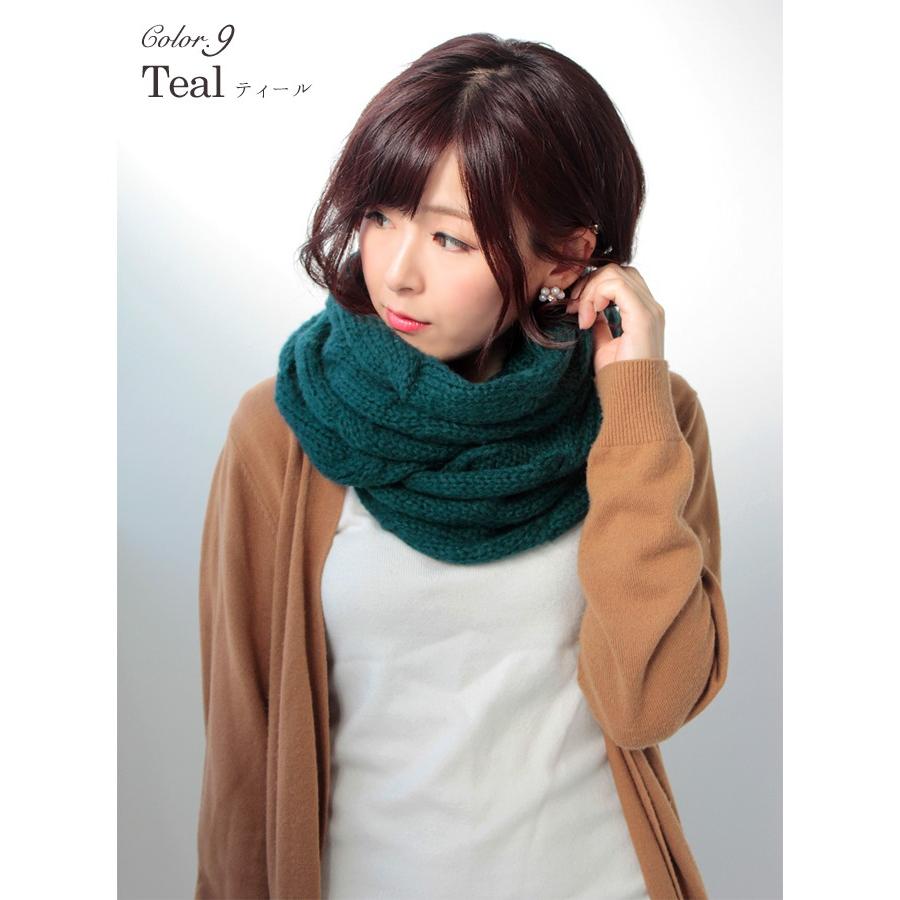 ニット スヌード レディース メンズ キッズ 秋 冬 用 ローゲージニット