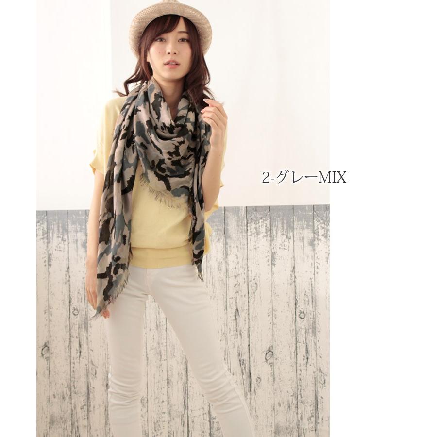 大判 正方形 ショール レディース 春 夏 秋 用 コットン 綿 混