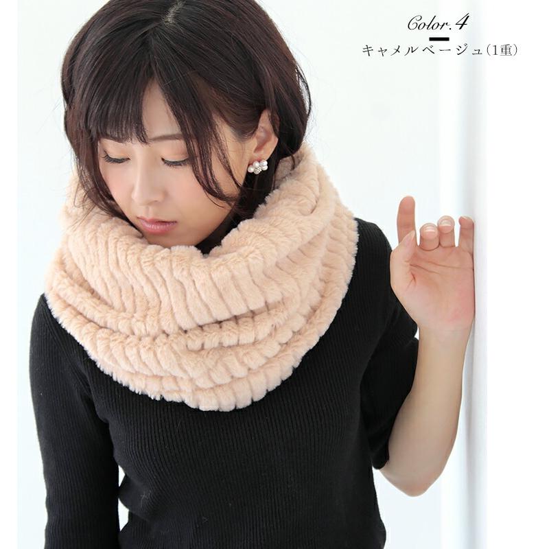 ファー スヌード レディース メンズ 冬 用 フェイクファー 輪っか状