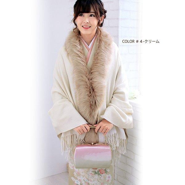 未使用、フエンディ　ファー付きショール FENDI】フェンディ『ファー付き ストール』レディース 1週間保証【中古